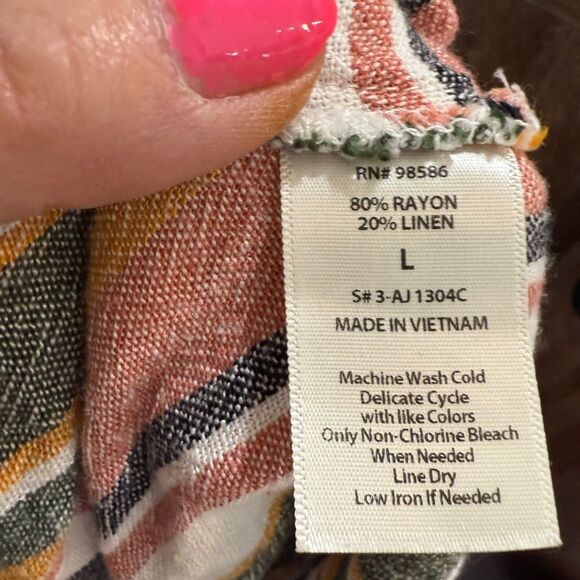 Striped Multicolor Top Women's - Picture 2 of 10